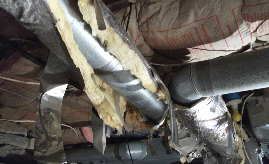 An undersized, leaky, and poorly insulated duct system.