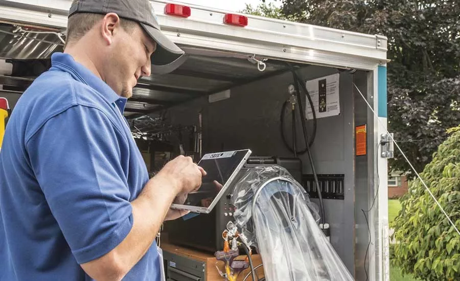 The Aeroseal trailer is a simple physical addition for service teams to deploy the duct-sealing technology in the field.