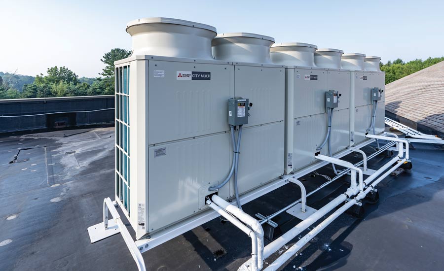Mitsubishi Electric’s City Multi Variable Refrigerant Flow (VRF) technology.