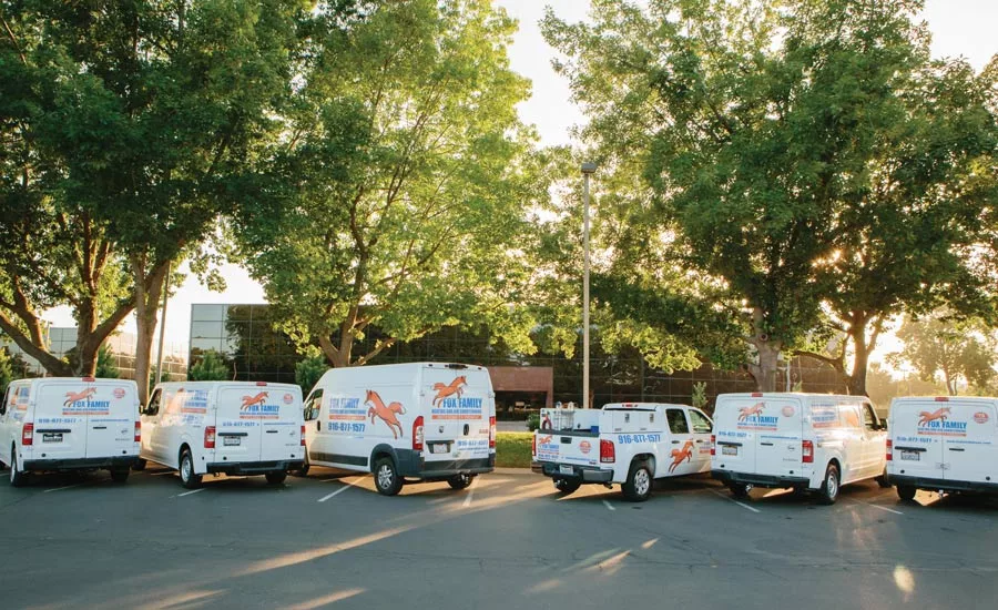 Fox HVAC Service Vehicle Fleet.