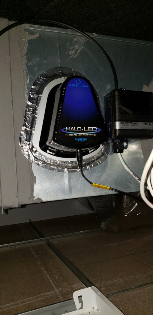 ENCON REME Halo air purification units.