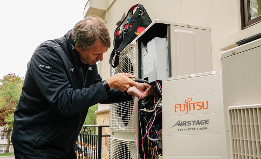 The commissioning of Fujitsu VRF systems at a residence in New Jersey.