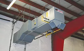 Advances in technology mean a heater like this meets the needs of a warehouse owner while providing more space for storage.
