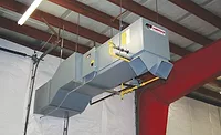 Advances in technology mean a heater like this meets the needs of a warehouse owner while providing more space for storage.