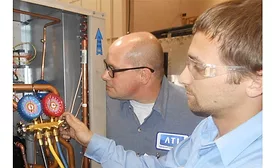 Absolute pressure refrigerant gauge.