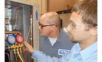 Absolute pressure refrigerant gauge.