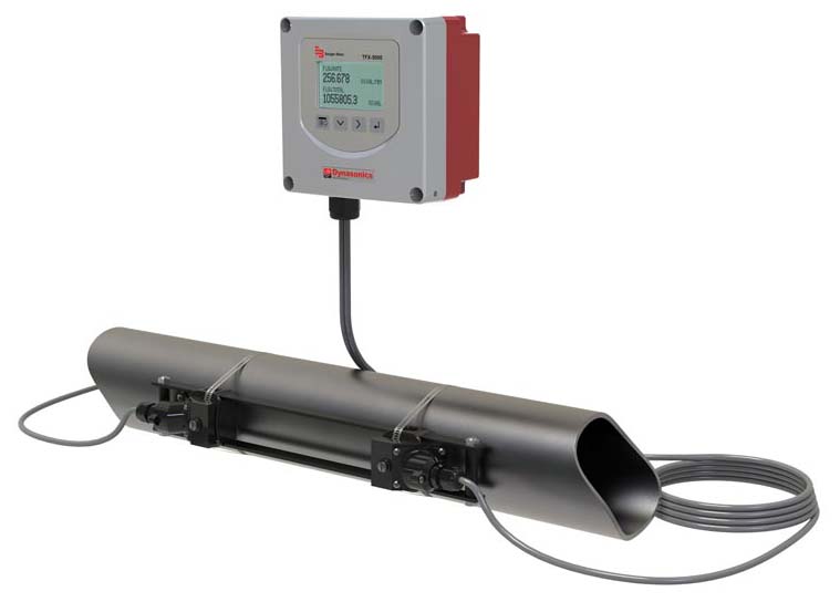 HeatcDynasonics TFX-5000 Ultrasonic Clamp-On Meter.