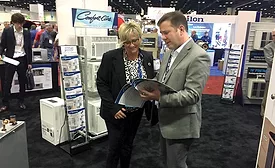 MARS/Heat Controller used its booth at the AHR Expo to demonstrate its solutions for the multifamily market.