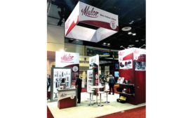 Specially designed for its 70th anniversary, the Malco Products booth was a large island with special overhead signage.