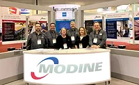 Modine-at-AHR-Expo-2020.jpg Modine booth personnel.