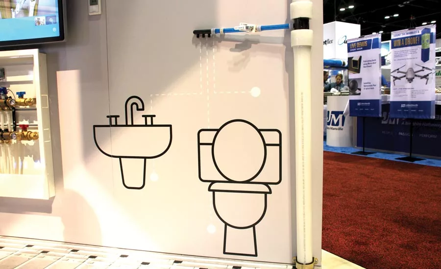 Uponor's booth at AHR Expo 2020.