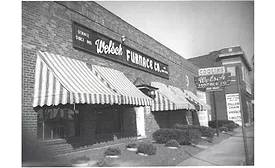 From 1895 to 1970, this storefront served as the headquarters for Welsch Heating and Cooling Co.