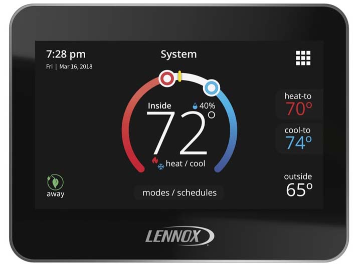 Lennox iComfort S30 Thermostat.