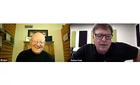 Rodney Koop, left, CEO of The New Flat Rate, discusses setting a budget with consultant Bill Ligon.