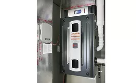 Furnace Utility Closet.