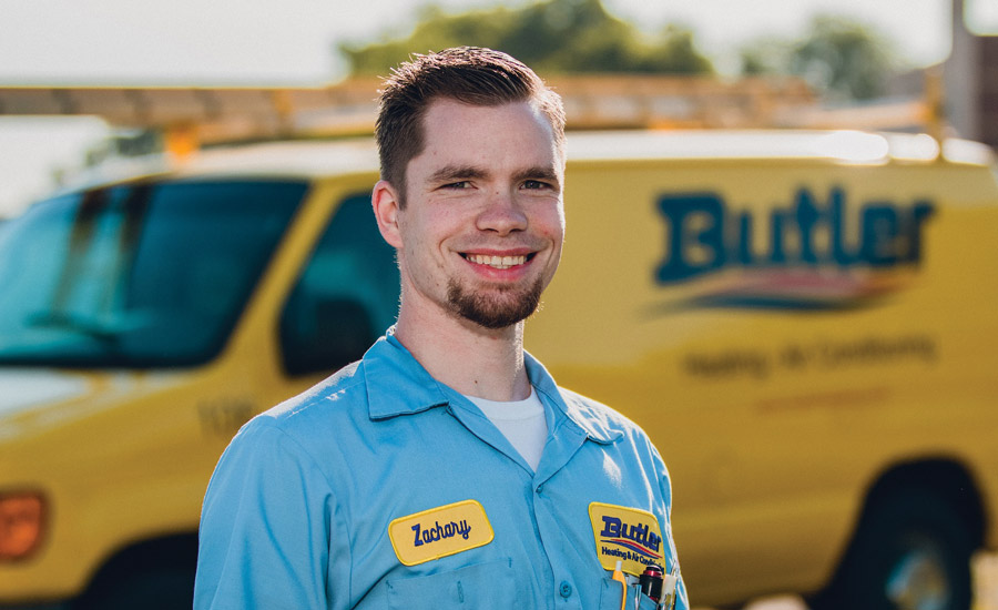 Tech of the Month: Zachary Grosh of Butler Heating and Air Conditioning.