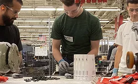 Students from Elyria Catholic High School visited Ridgid’s headquarters.