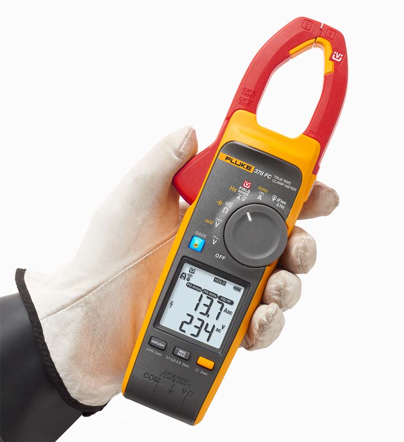 378 FC Non-Contact True-RMS Clamp Meter.