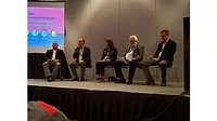 The leadership panel at the AHR Expo.