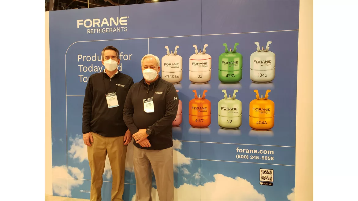 Arkema's Scot Swan and Glenn Haun.