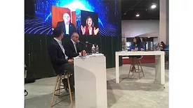 Johnson Controls executives present details about the company’s new OpenBlue IAQ solution.