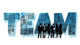 Company culture team graphic.