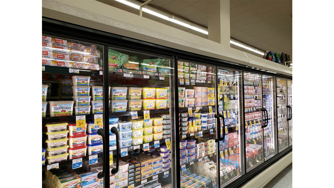 Supermarket Refrigeration Case.