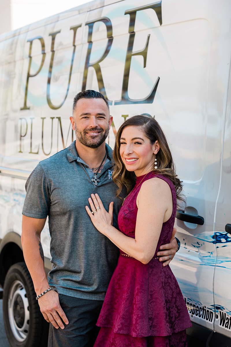 Andy and Alexis Aranda of Pure Plumbing and Air.