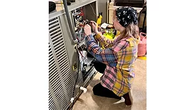 A student at Tom P. Haney Technical College