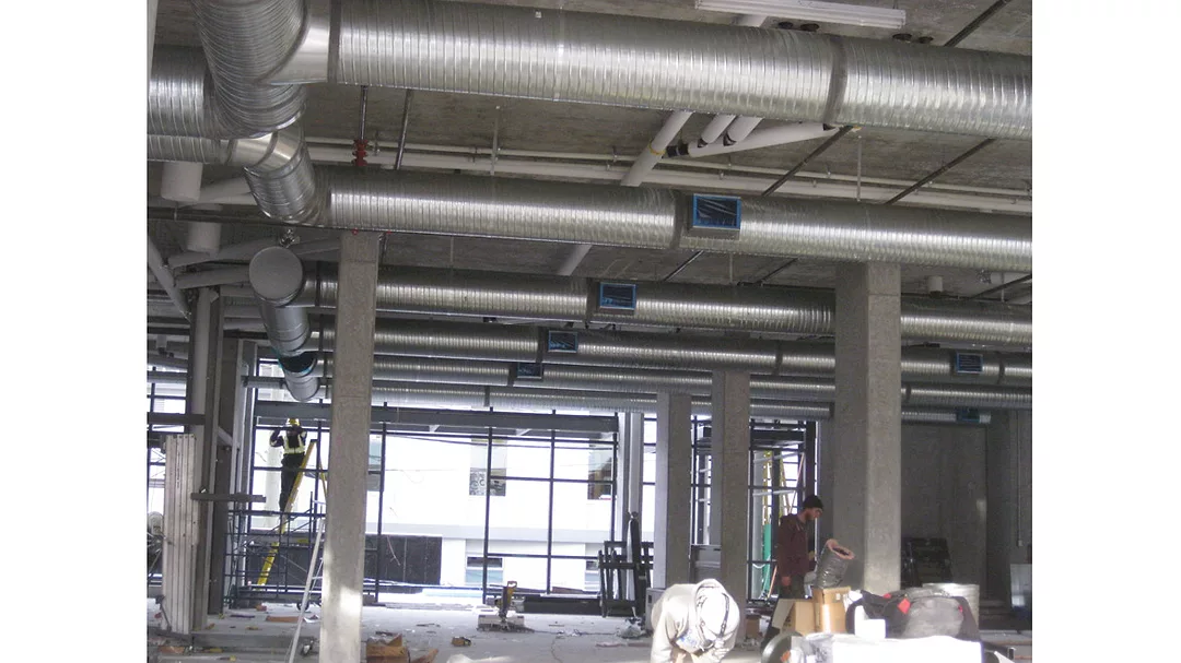 Spiral duct installation