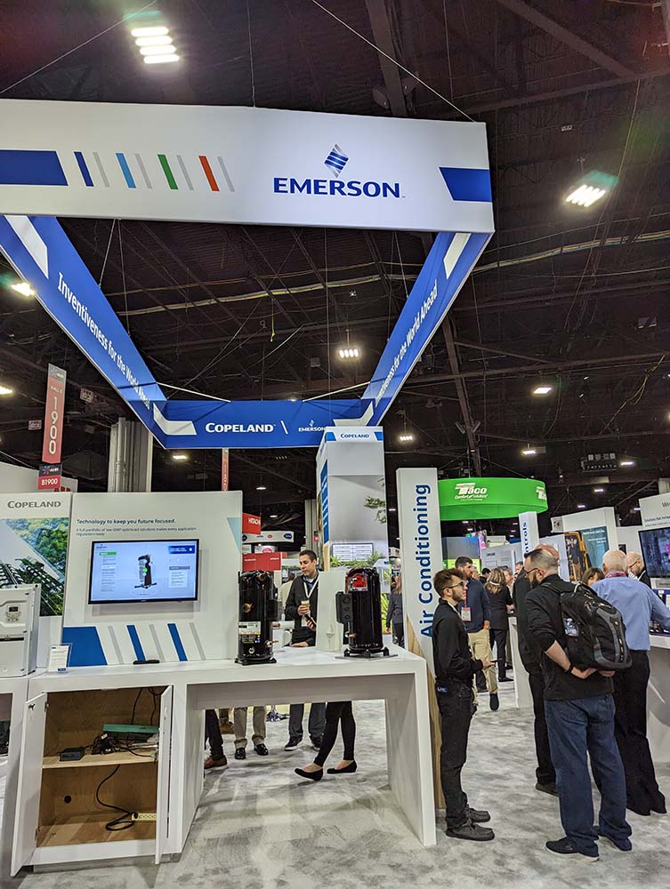 Emerson at AHR Expo 2023.