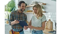 Technician and Customer Technician and Customer