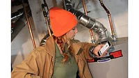 HVAC Technician Using an App