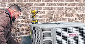 Lennox Unit and Technician