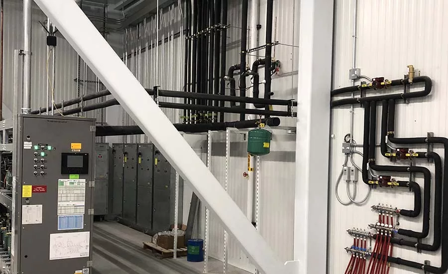 CO2 Refrigeration System at a Cheese Warehouse