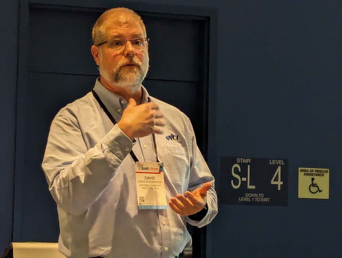 David Richardson at AHR Expo.
