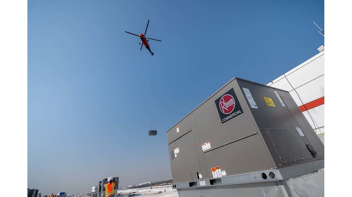 Rheem Unit and Helicopter