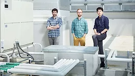Pascal's leadership team from left to right, Jarad Mason, Adam Slavney, and Jinyoung Seo