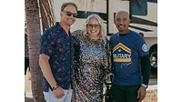 On-set at Military Makeover - Art Edmonds, Jennifer Bertrand, and Montel Williams.jpg