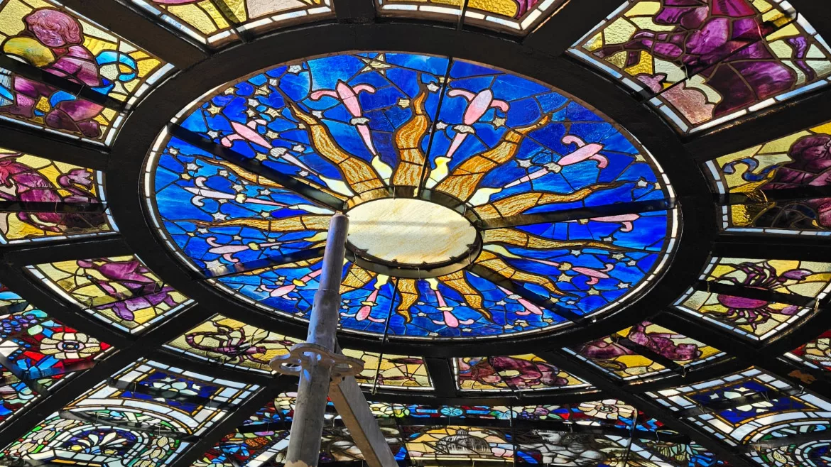 The 'Great Window' Stained Glass Laylight Restoration is Complete