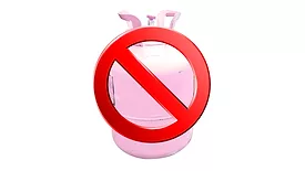 Pink refrigerant cylinder