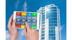 Tablet with Building