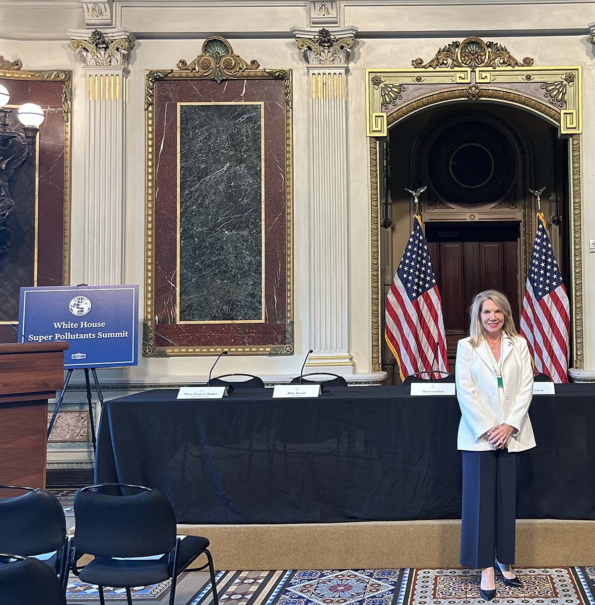 Karen Meyers at the White House