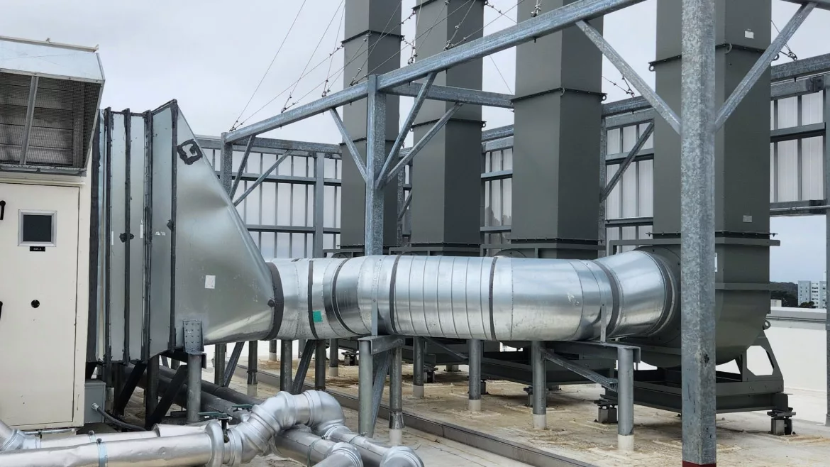 University Ductwork Rooftop