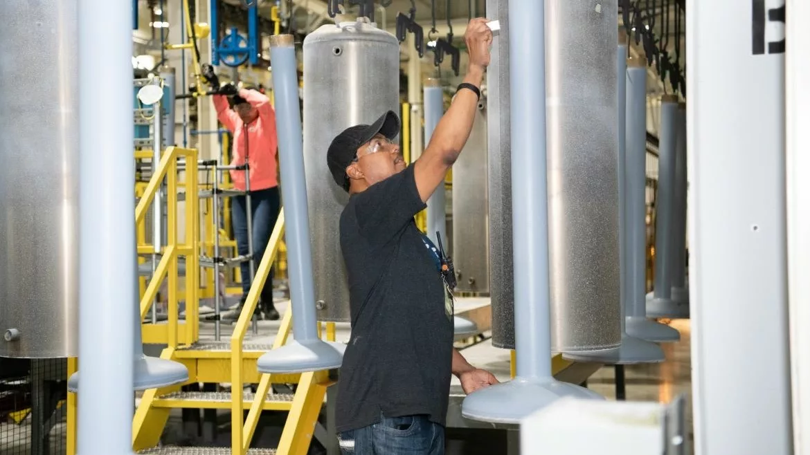 inside GE Appliances plant