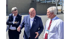 Trio at Arkema ribbon-cutting