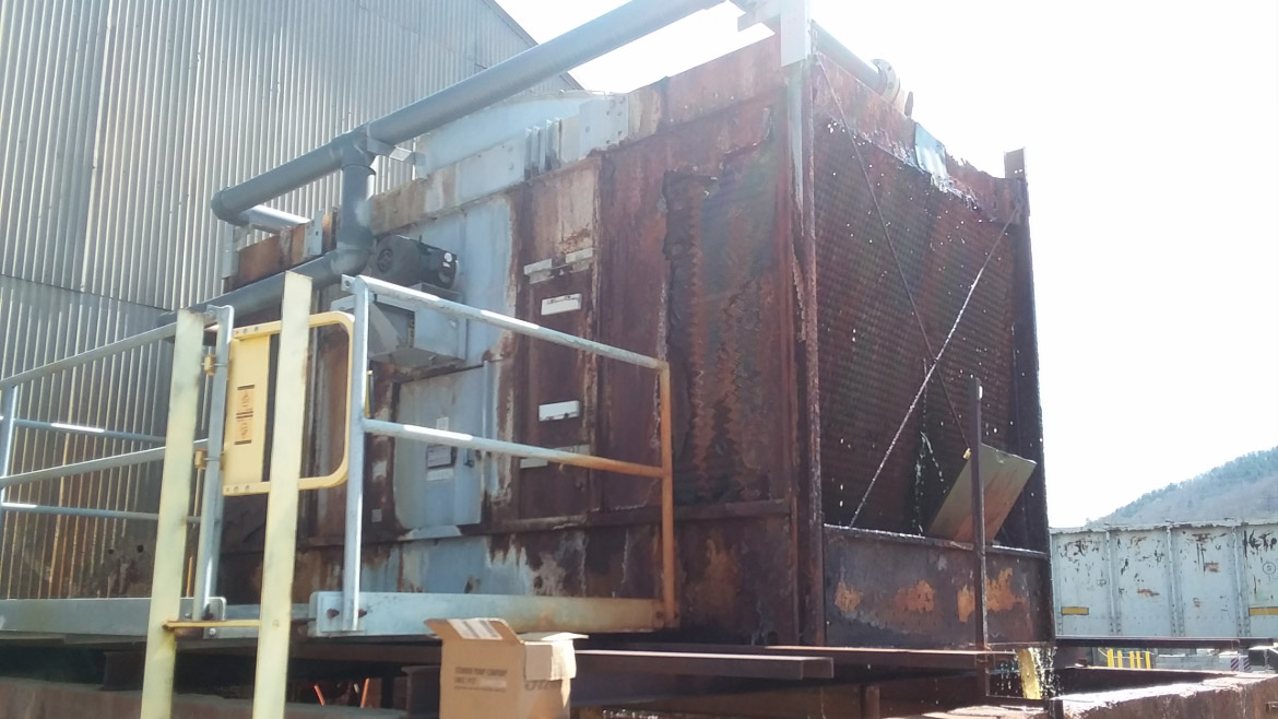 Rusted Cooling Tower Retrofit