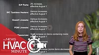 Some of the Latest Price Increases in HVAC: Video Recap - An HVAC Minute Video Update: September 9, 2025