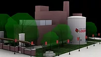 Rendering of UofL central utility plant