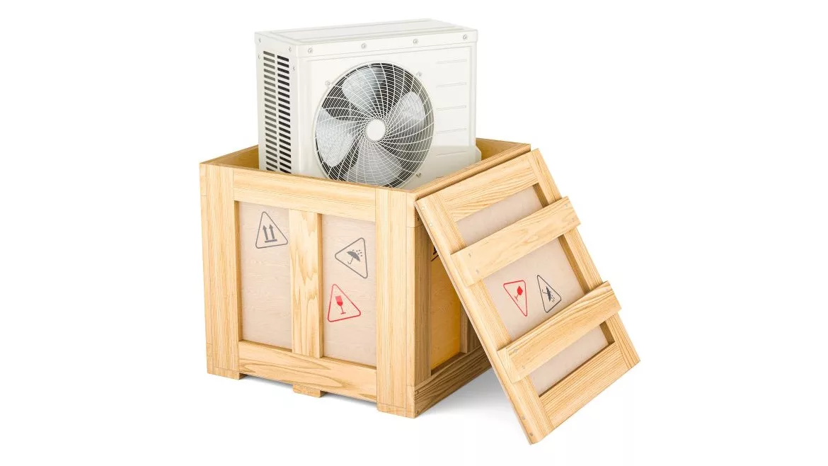 HVAC equipment delivered